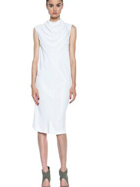 Rick Owens Runway Bonnie Acetate-Blend Tunic Dress